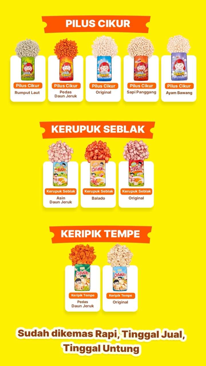 varian cemilan cekelin